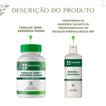 Kit 1 Tadalaf 10mg + Arginina 500mg - 60 Cápsulas com 1  Minoxidil 5% + Finasterida 1% 120 ml 