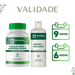 Kit 1 Tadalaf 10mg + Arginina 500mg - 60 Cápsulas com 1  Minoxidil 5% + Finasterida 1% 120 ml 
