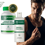 Kit 1 Tadalaf 5mg + Arginina 500mg - 60 Cápsulas com 1  Minoxidil 5% + Finasterida 1% 120 ml 
