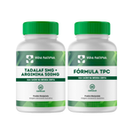 Kit 1 Tadalaf 5mg + Arginina 500mg - 60 Cápsulas com 1  Fórmula TPC  (Terapia Pós Ciclo) - 60 Cápsulas
