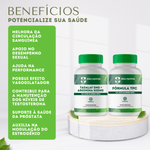 Kit 1 Tadalaf 5mg + Arginina 500mg - 60 Cápsulas com 1  Fórmula TPC  (Terapia Pós Ciclo) - 60 Cápsulas