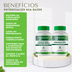 Kit 1 Tadalaf 10mg + Arginina 500mg - 60 Cápsulas com 1  Fórmula TPC  (Terapia Pós Ciclo) - 60 Cápsulas
