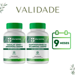 Kit 1 Tadalaf 10mg + Arginina 500mg - 60 Cápsulas com 1  Xanthoparmelia Scabrosa 100mg - 30 Cápsulas