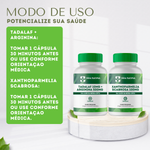 Kit 1 Tadalaf 10mg + Arginina 500mg - 60 Cápsulas com 1  Xanthoparmelia Scabrosa 100mg - 30 Cápsulas