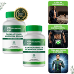 Kit 1 Tadalaf 10mg + Arginina 500mg - 60 Cápsulas com 1  Xanthoparmelia Scabrosa 100mg - 30 Cápsulas