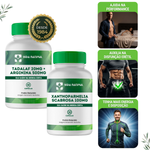 Kit 1 Tadalaf 20mg + Arginina 500mg - 60 Cápsulas com 1  Xanthoparmelia Scabrosa 100mg - 30 Cápsulas