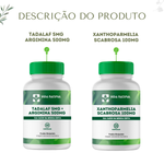 Kit 1 Tadalaf 5mg + Arginina 500mg - 60 Cápsulas com 1  Xanthoparmelia Scabrosa 100mg - 30 Cápsulas