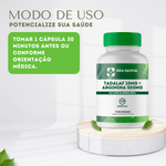 Tadalaf 10mg + Arginina 500mg - 120 Cápsulas 