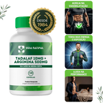 Tadalaf 10mg + Arginina 500mg - 120 Cápsulas 