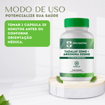 Tadalaf 20mg + Arginina 500mg - 30 Cápsulas 