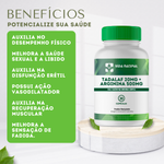 Tadalaf 20mg + Arginina 500mg - 30 Cápsulas 