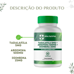 Tadalafila 5mg + Arginina 500mg + Ioimbina 15mg - 60caps