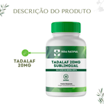 Tadalaf Sublingual 20mg 30 Pastilhas - Vida Natural