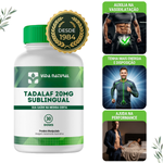 Tadalaf Sublingual 20mg 30 Pastilhas - Vida Natural