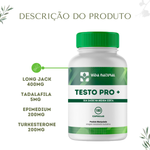 Testo Pro + (Long jack 400mg + Tadalafila 5mg + Epimedium 200mg + Turkesterone 200mg) - 180 Cápsulas 