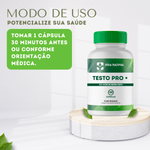 Testo Pro + (Long jack 400mg + Tadalafila 5mg + Epimedium 200mg + Turkesterone 200mg) - 180 Cápsulas 