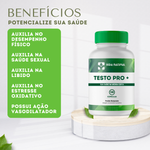 Testo Pro + (Long jack 400mg + Tadalafila 5mg + Epimedium 200mg + Turkesterone 200mg) - 180 Cápsulas 
