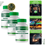 Testo Pro + (Long jack 400mg + Tadalafila 5mg + Epimedium 200mg + Turkesterone 200mg) - 120 Cápsulas  COMPRE 2 LEVE 3