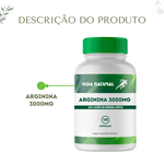 Arginina 3000mg - 180 cápsulas