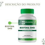 Biotina 5mg - Vida Natural