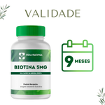 Biotina 5mg - Vida Natural