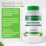 Biotina 5mg - Vida Natural