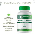 Ômega 3  (1.000mg)  Ácidos graxos 360 (EPA) e 240 (DHA )  - 60 Cápsulas 