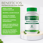 Ômega 3  (1.000mg)  Ácidos graxos 360 (EPA) e 240 (DHA )  - 60 Cápsulas 