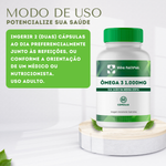 Ômega 3  (1.000mg)  Ácidos graxos 360 (EPA) e 240 (DHA )  - 60 Cápsulas 