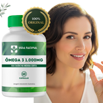Ômega 3  (1.000mg)  Ácidos graxos 360 (EPA) e 240 (DHA )  - 60 Cápsulas 