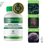 Ômega 3 Super Concentrado (1.000mg) Ácidos graxos 660 (EPA) e 440 (DHA ) - 60 Cápsulas