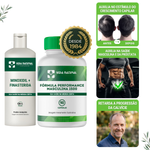 Minoxidil 5% + Finasterida 1% 120 ml com Fórmula Performance Masculina - 90 cápsulas