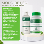 Minoxidil 5% + Finasterida 1% 120 ml com Fórmula Performance Masculina - 90 cápsulas