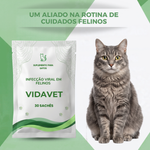 L-lisina para  infecção viral em felinos VidaVet - 30 Sachês 