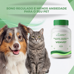 Melatonina - Equilíbrio do Sono e da Ansiedade  VidaVet - 30 cápsulas