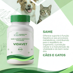 Same: Suporte Hepático e Vitalidade Vida Vet - 90 Cápsulas