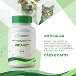  Anti-Inflamatório Natural Vida Vet - Uso Crônico - 60 cápsulas