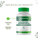 Tadavida 5mg + Arginina 500mg - 60 Cápsulas 