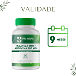 Tadavida 5mg + Arginina 500mg - 60 Cápsulas 