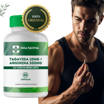 Tadavida 10mg + Arginina 500mg - 60 Cápsulas 