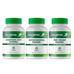 Kit Composto Anti Câimbra – 30 Cápsulas + Pré-Treino Runner - 60 Cápsulas + Mitocondrial Runner - 60 Cápsulas
