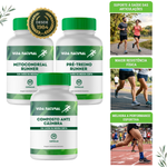 Kit Composto Anti Câimbra – 30 Cápsulas + Pré-Treino Runner - 60 Cápsulas + Mitocondrial Runner - 60 Cápsulas