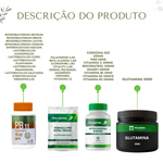 Kit Mitocondrial Runner - 60 cápsulas + Fórmula Pré Intra Treino - 30 sachês sabor laranja +  Glutamina 300g + Probiótico  PB11 - 120 cápsulas