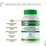 Nattokinase 100mg + Pinus Pinaster 100mg + Vit k2mk7 100mcg + Cavaq10 30mg + Red Yeast Rice 300mg - 30 Cápsulas