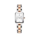 Relógio Feminino Milano Bicolor Prata e Rosé 20x26mm
