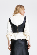 Cropped de Couro Orla