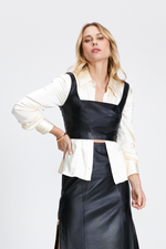 Cropped de Couro Orla