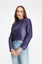 Blusa de couro Legítimo Olívia