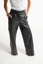 Calça de Couro Legítimo FIG+GC Preto