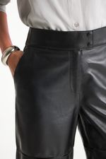 Calça de Couro Legítimo FIG+GC Preto